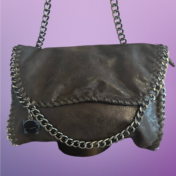 Black Chain-Embellished Women's Bag 😊😊 - Picture 1 of 6